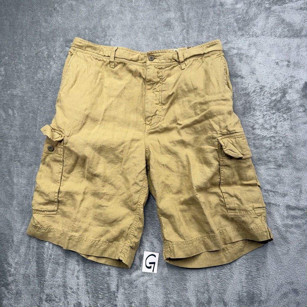 Vintage  Military Issue Type T-1 Cargo Shorts Mens 34 Brown Canvas